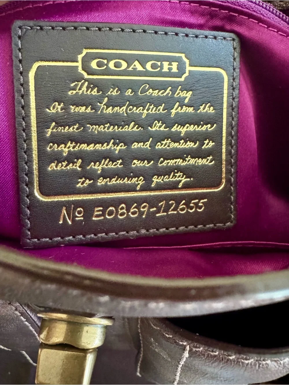 Coach Legacy Garcia Hobo Metallic Bronze  - RARE NWT Style 12655 - 2008